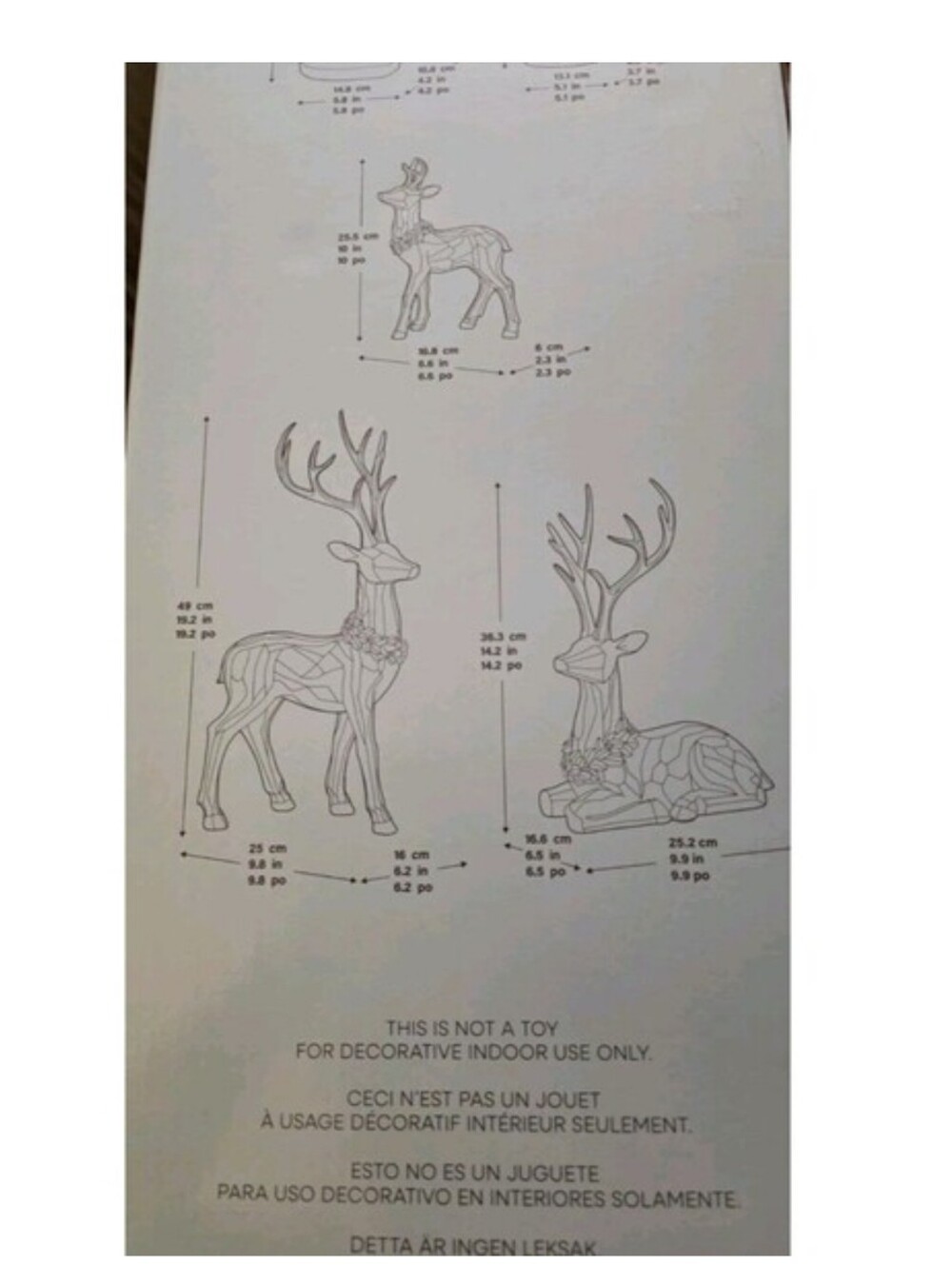 Deer Family &Trees-Set of 5 Costco 2026 Holiday Edition LARGE Ornaments & GIFTS - Picture 3 of 6